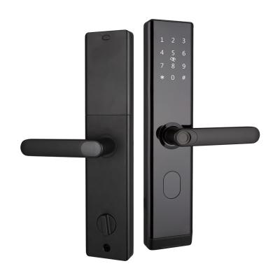 China Electronic Smart Biometric Fingerprint Door Lock Aluminum Alloy Security With BLE Wifi for sale