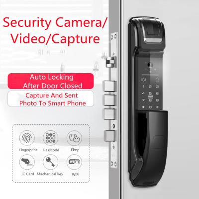 China Fingerprint Push Pull Smart Door Lock for sale