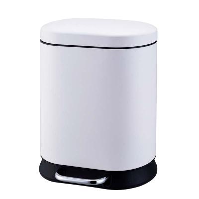 China 5L Pedal Bins Stainless Steel Waste Bins Foot Pedal Trash Sustainable Waste Bin In Kitchen, Bathroom, Living Room for sale