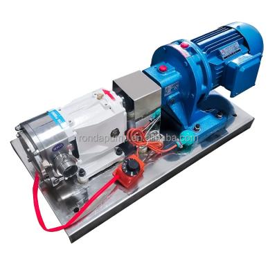 China Food and Beverage Industry WNB Stainless Steel Food Grade Rotor Lobe Rotary Lobe Pump with Electric Heating Preservation Electrical Insulation for sale