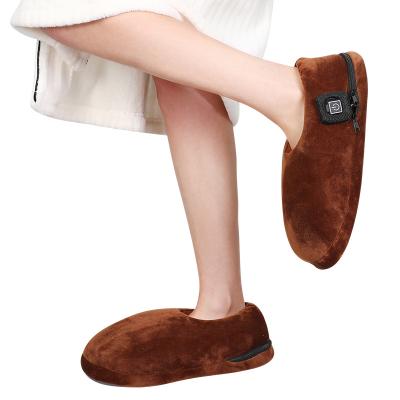 China NEW Plush Cordless Electric Footmuff Lithium Battery Slippers Electric Heating Slipper for sale