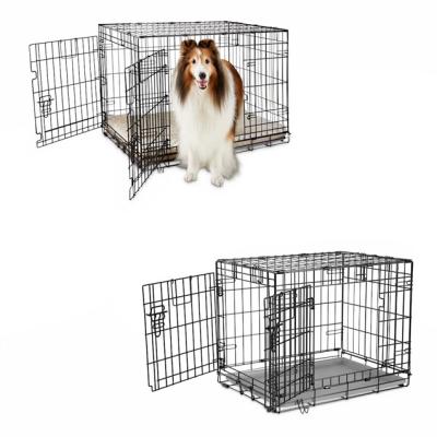 China China wholesale new xxxl new solid clear collapsible stackable stainless steel breathable pet metal pet small dog cage for sale