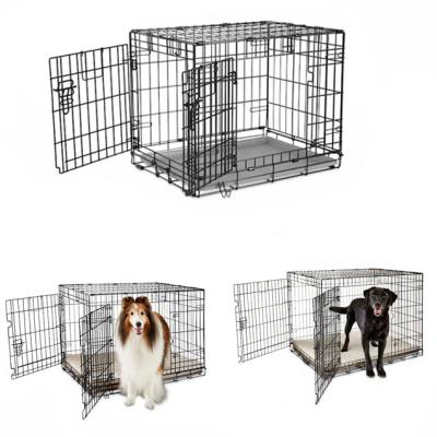 China Wholesale Pet Breathable Metal Dog Cage Small Solid Clear Foldable Stackable Stainless Outdoor Xxxl for sale