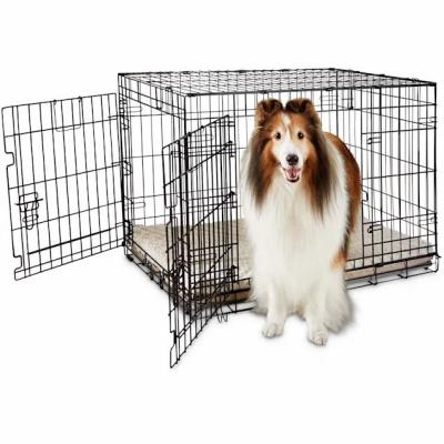 China High Quality Large Pet Dog Cage Cheap Heavy Duty Breathable Stainless Steel Iron Wire Dog Cage for sale