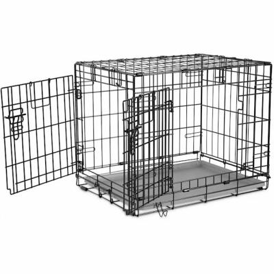 China Breathable Collapsible Collapsible Foldable Steel Wire Stainless Steel Dog Cage Heavy Duty for sale