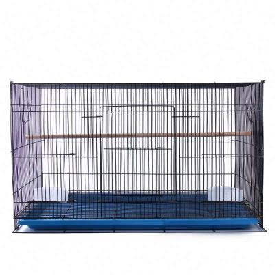 China 35*24*26cm Iron Metal Hammock Parakeet Decor Vintage Decorative Durable Luxury Black Bird Cage Breathable Cheap for sale