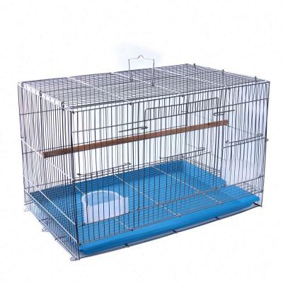 China 35*24*26cm Breathable Vintage Miniature Breeding Black Decorative Nest Assemble Large Metal Standing Birdcage for sale