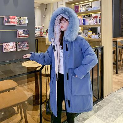 China Anti-wrinkle fashion fur collar big size coat cotton padded jacket cotton coat fashion explosion-proof women coat for sale