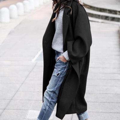 China Anti-wrinkle casual loose warm double sided jackets fashionable women's coat woolen anorak jacket for woman for sale