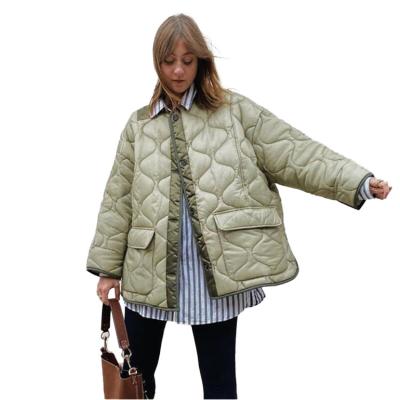 China Anti-wrinkle New Arrival Slim Women Fashion New Design Quilted Lightweight Jacket Long Winter Jacket for sale