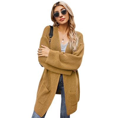 China Anti-Wrinkle Promotion Classic Women's Cardigan Sweater Hot Selling Cardigan Knit Sweater Women's Sweaters for sale