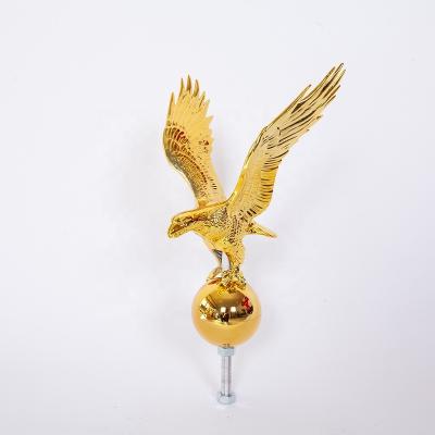 China Health Care Institutes Wingspan Eagle High Quality Black Gold Distinct Eagle For Flagpole Aluminum Alloy Rod for sale