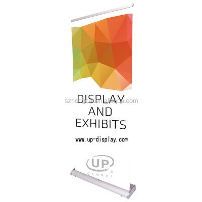 China Display base large portable roll up standee tade exhibition poster aluminum frame for sale