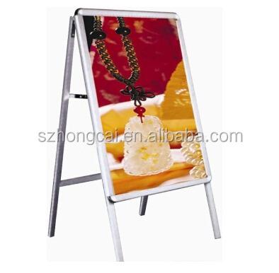 China Poster Frame Black Single Side Standing Sign A Board Holder for sale