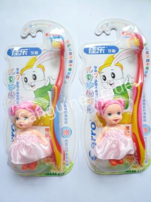 China Child Carton Toothbrush With doll for sale