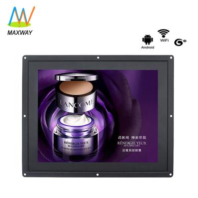 China Indoor Wifi 3G Network Android 12 Inch LCD Digital Signage With Touch Screen Optional for sale