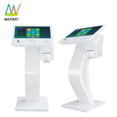 China 21.5 Inch Touch Screen Diy Kiosk Touch Screen Floor Stand With Printer for sale