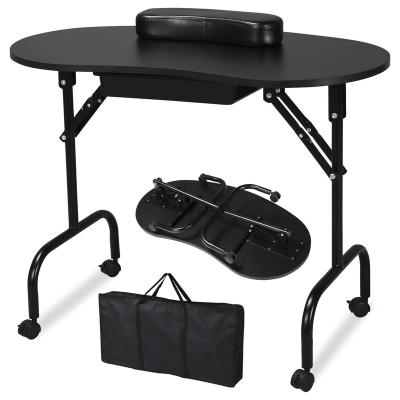 China Contemporary Portable Manicure Nail Table with Dusting Salon Furniture for sale