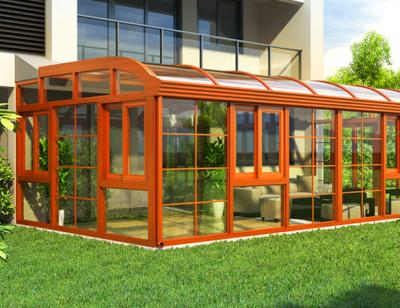 China We can make it with different sizes garden 4 season outdoor aluminum frame portable glass sunroom for sale