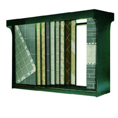 China Show Ceramic Tiles And Slab Ceramic Portable Slide Polish Free Standing Marble Tile Display Rack for sale