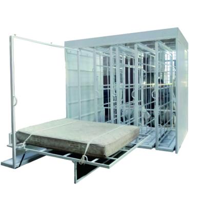 China Ceramic Slab Custom Commercial Fashion Metal Mattress Exhibition and Display Stand Portable Sliding Rack for sale