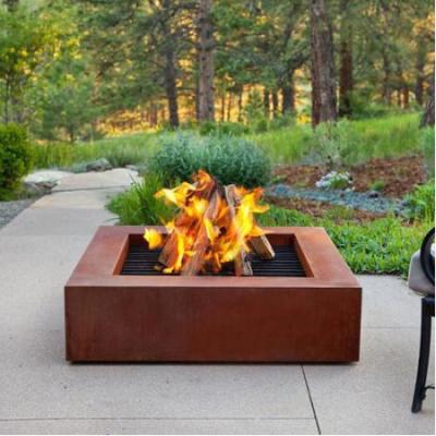 China Outdoor home decoration /outdoor table top camping corten steel metal brazier fire pit for sale