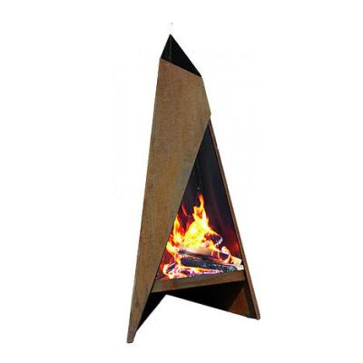 China Wholesale home decoration /outdoor design wood burning corten steel brazier modern outdoor garden fire pit for sale