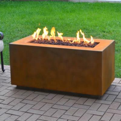 China Home Custom Size Steel Portable Outdoor Fire Pit Patio Fire Pit Square Decoration /outdoor for sale