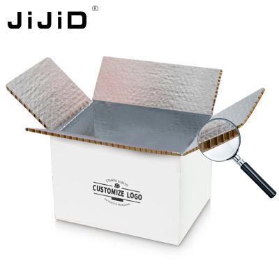 China Recyclable Honeycomb Transport Food Factory JiJiD Box Insulation Box Corrugated Gift Boxes For Frozen Food Packaging for sale