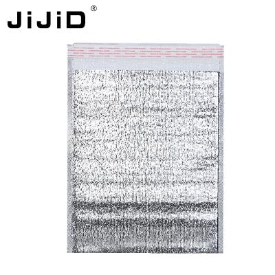 China JiJiD Waterproof Self Adhesive Thermal Insulated Foil Bubble Box Metallic Liner / Thermal Insulated AD Foam Pouch for sale