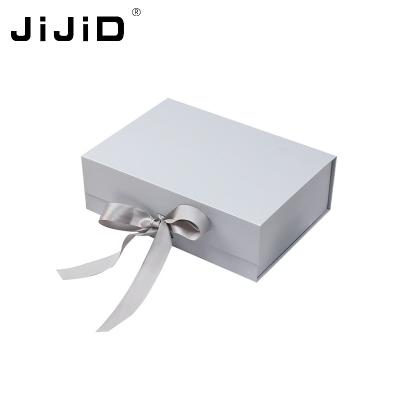 China Recycled JiJiD Materials Cardboard Gift Box Printing Luxury Rigid Foldable Custom Paper Clamshell Magnetic Cardboard Gift Box for sale