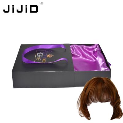 China Custom Recyclable Cardboard JiJiD Logo Printing Gift Packaging Kraft Paper Box For Wigs for sale