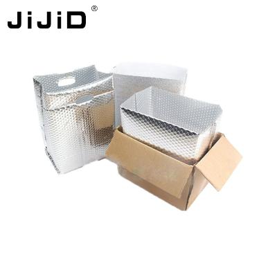 China JiJiD Thermal Insulation Foil Waterproof Wholesale Bubble Bag Temperature Control Solution Cooler Bag for sale