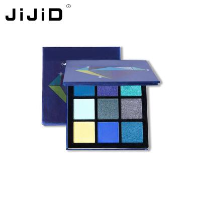 China Custom Recyclable Private Label Makeup Palette Glitter Eyeshadow JiJiD Eyeshadow Palette Packaging for sale