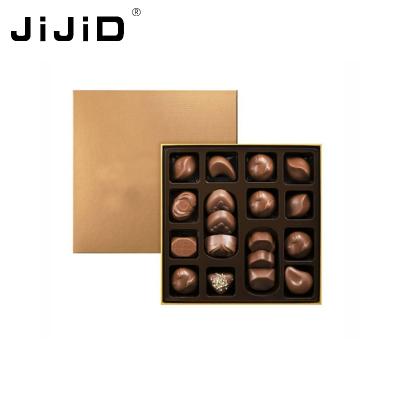 China JiJiD Recyclable Wholesale Luxury Custom Grids Packaging Eco Friendly Food Grade Chocolate Box Gift Packaging Paper Box With Logo for sale