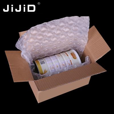 China JiJiD Logo Air Cushion Protective Machine Protective Packaging PE Airbag Air Bubble Custom Wrapping Film for sale