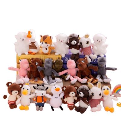 China Wholesale Custom Car Pendant Keychain Animal Stuffed Animal Decoration Plush Toy Gift 14cm for sale