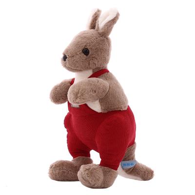 China Plush Customized Australian Plush Toy Stuffed Kangaroo Baby Toy Kangaroo Animal for sale