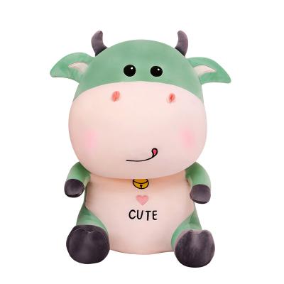 China Custom Plush Stuffed Cow Cute Cow Toy Stuffed Cow Doll Processing for sale