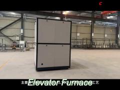ltcc ceramic sintering bell elevator furnace for air atmosphere manufacturing