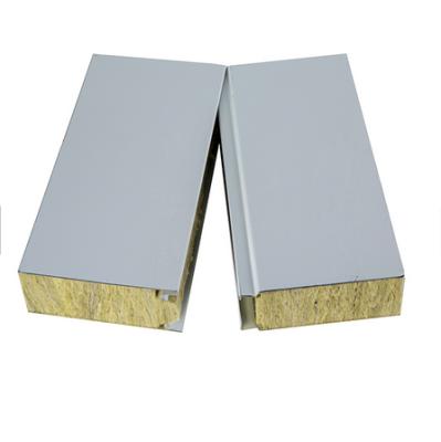 China Long Lifespan Building Insulation Board Sandwich Panel Rock Wool Insulation Rock Wool Panels Rock Wool Insulation Roof Sandwich Panel for sale