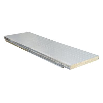 China Long Service Life Firerated Metal Sheet Mineral Wool Wall Sandwich Panel for sale