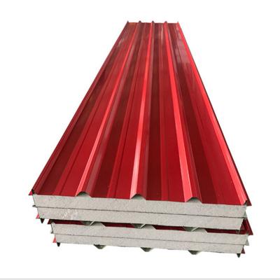 China 950mm / 970mm Grade B2 EPS Fireproof Panels Insulated Sandwich Panel Sandwich Roof Panel for sale