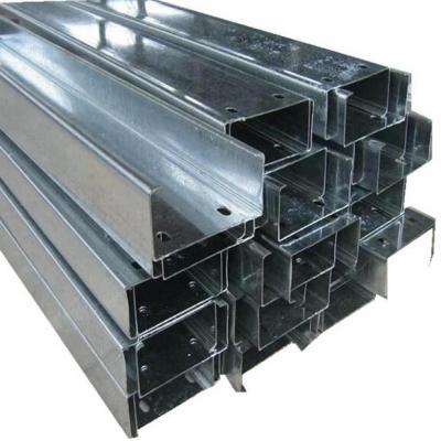 China Structural Steel Purlin C Channel C Profile C Purlin Galvanized Steel Purlin for sale