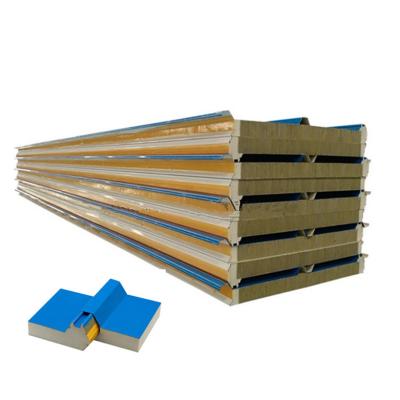 China 950MM Waterproof Rock Wool Roof Sandwich Panels for sale