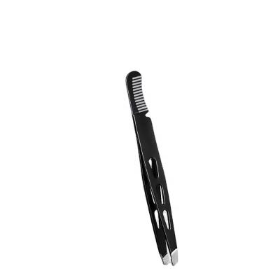 China Wholesale Eyebrow Maker Stainless Steel Eyebrow Tweezers Set With Comb for sale