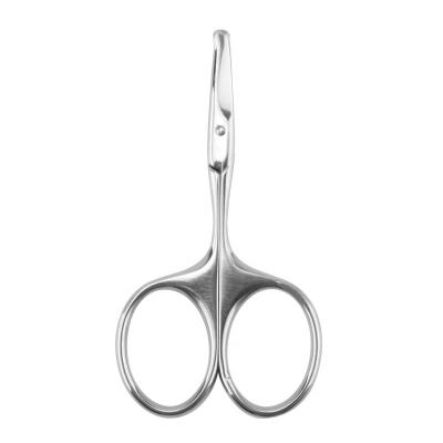 China Thinning Scissors Amazon Sells Round-Tipped Nose Hair Scissors Manicure Scissors With Circular Stainless Steel Handle for sale