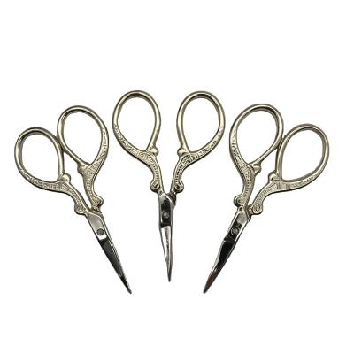 China Professional Gold Phoenix Stainless Steel Beauty Manicure Scissors Right Handed Scissors for sale