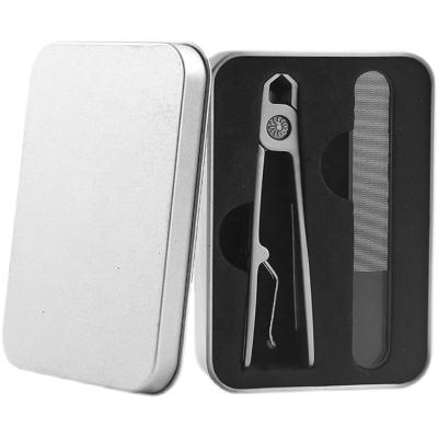 China Professional Balance Set 18MM Big Mouth Stainless Steel Finger Nail Clippers Portable Splashproof Cuticle Nippers for sale