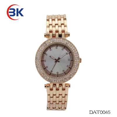 China Al fajr wrist watch custom logo chronograph imported women watch gold alloy hand watch for girl for sale